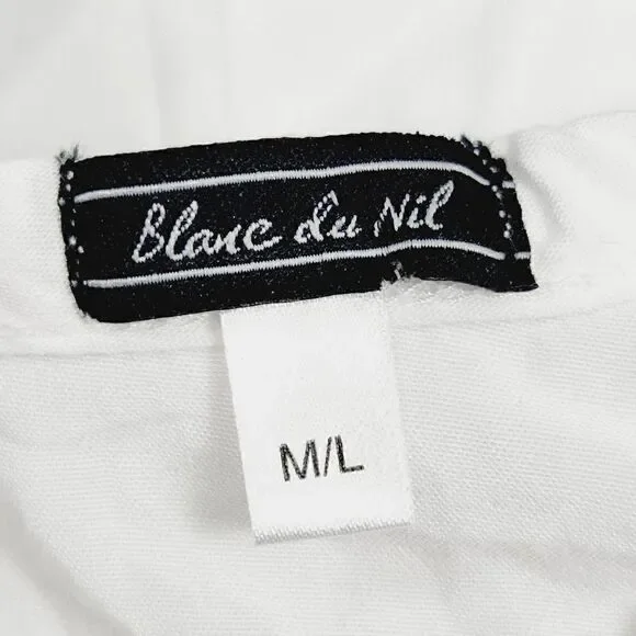 Blanc Du Nil white tank dress Size M/L - Picture 7 of 8